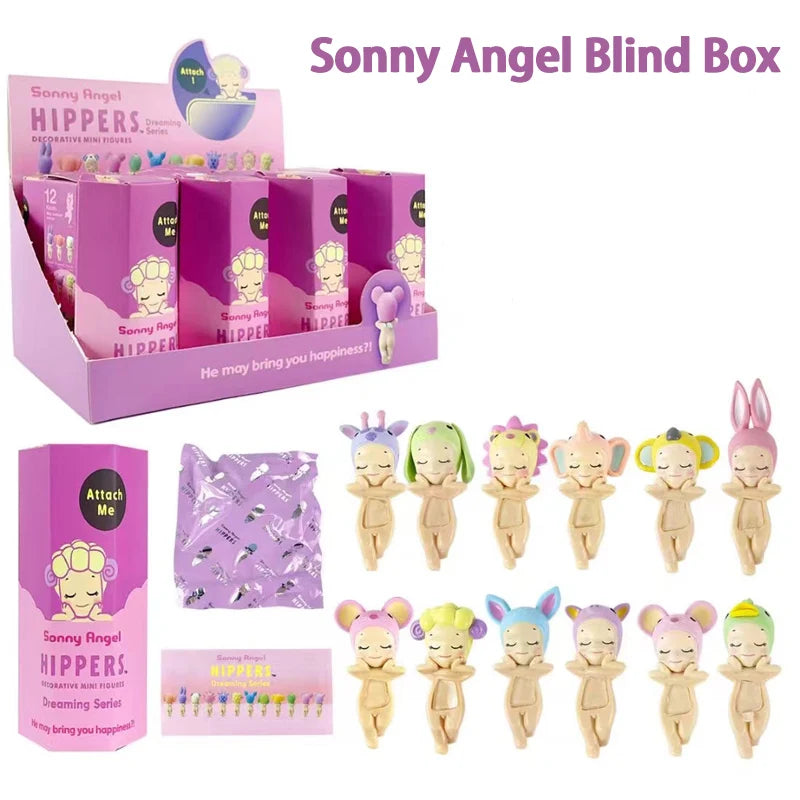 Sonny Angel Collection-caja ciega de la serie Dreaming, Mini figura de Anime, adornos, muñecos para fanáticos de los niños, regalo de cumpleaños y Navidad